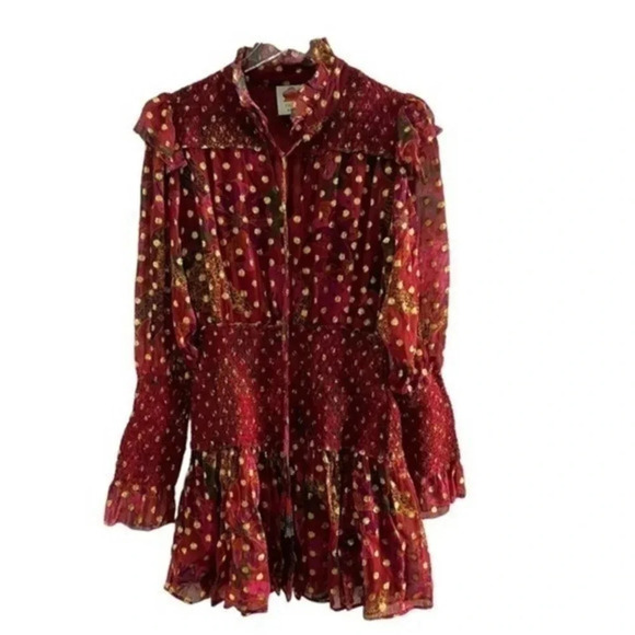 Farm Rio Banana mini dress NWOT XS B433 - Picture 3 of 4